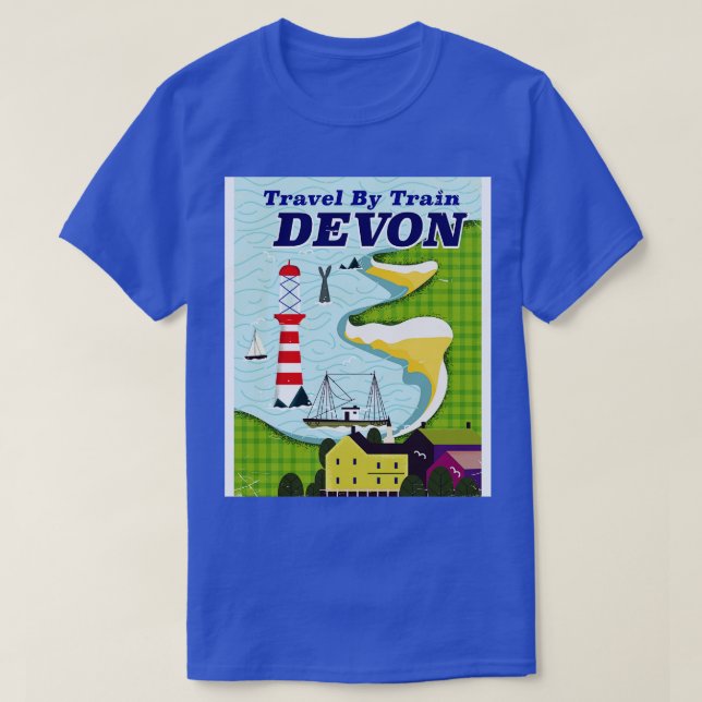 Take a Train to Devon T-Shirt (Design Front)