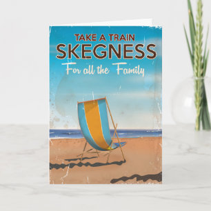 Take a Train to Skegness travel poster. Holiday Card