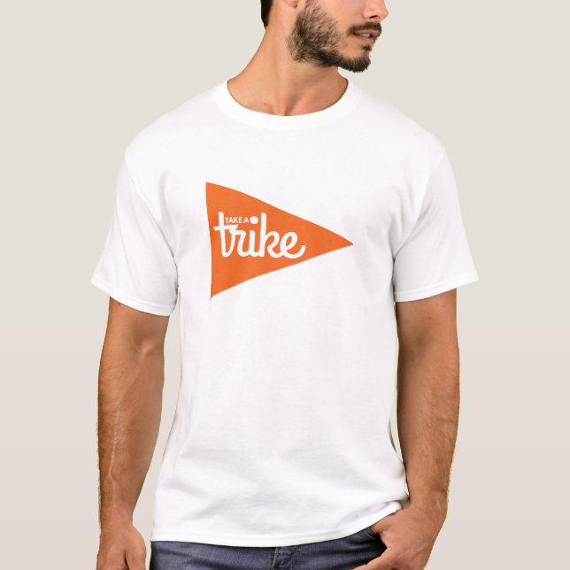 Take a Trike Flag: Recumbent Trike T-Shirt (Front)