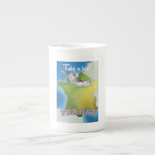 Take a Trip - France vintage travel poster Bone China Mug