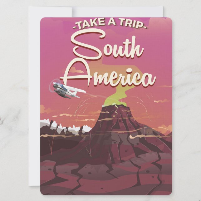 Take a trip South America Invitation (Front)
