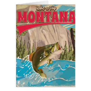 Take a trip - Vintage montana travel poster
