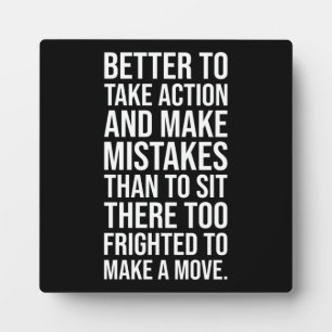 Take Action - Gym, Hustle, Success, Motivational Plaque
