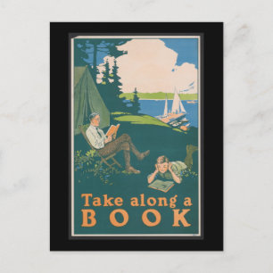 Take Along A Book Postcard