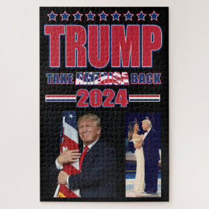 Take America Back Trump 2024 Jigsaw Puzzle
