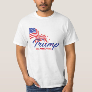 TAKE AMERICA BACK Trump Text T-Shirt