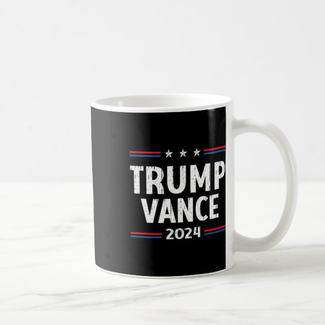 Take America Back Trump Vance 2024 Vice President  Coffee Mug (Right)