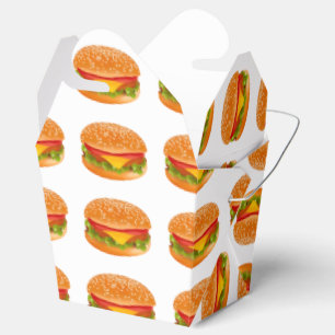 Take-away burger favor box