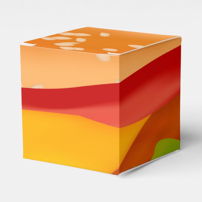 Take-away burger favor box (Front Side)