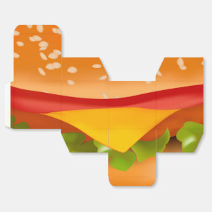 Take-away burger favor box
