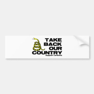 take back our country bumper sticker