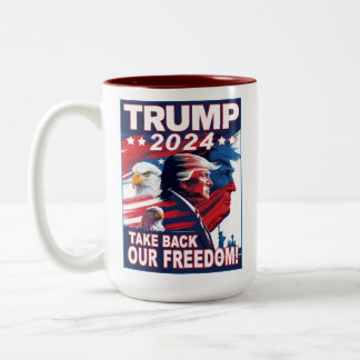 Take Back Our Freedom Patriotic Trump 2024 Mug