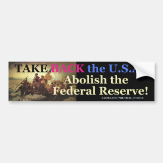 TAKE BACK THE U.S.A. BUMPER STICKER