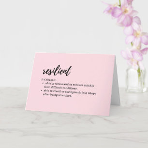 TAKE CARE CARDS - Definition of Resilient