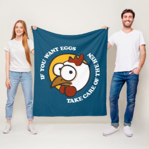 Take care of the hen 1 fleece blanket