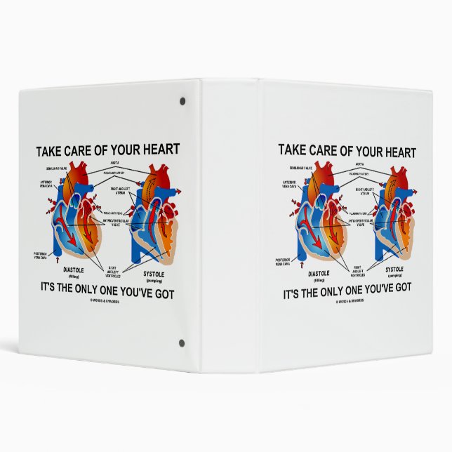 Take Care Of Your Heart It's Only One You've Got Binder (Background)