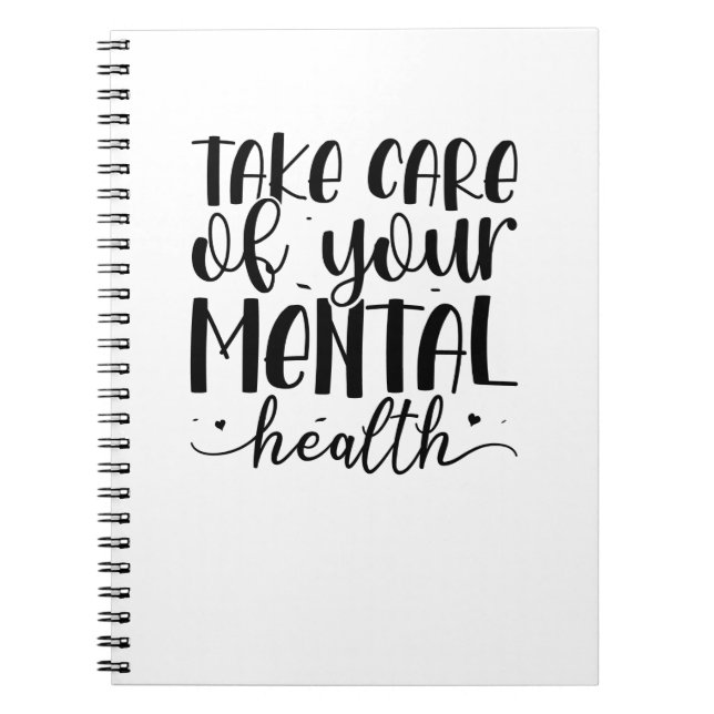 Take care of your mental health notebook (Front)