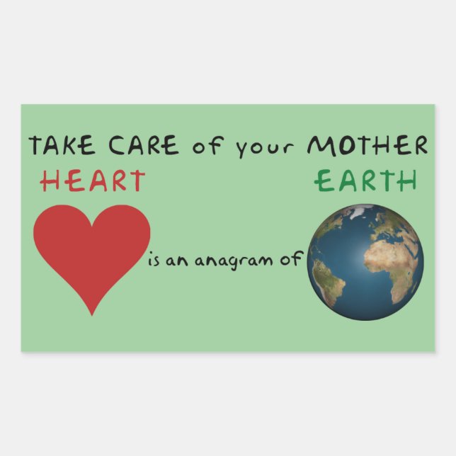 Take care of your mother sticker (Front)