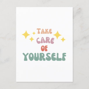 Take care of yourself postcard