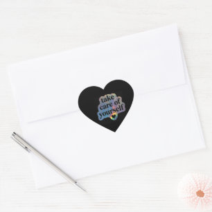 Take Care of Yourself   Self-Care Heart  Sticker