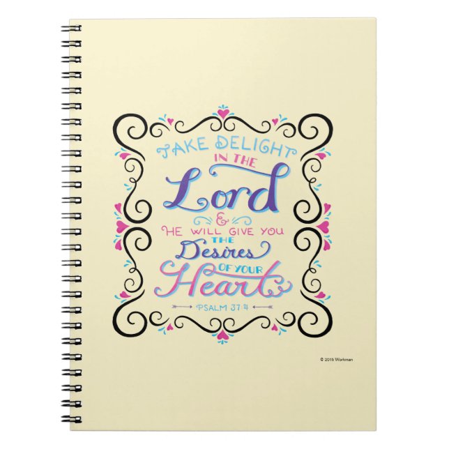 Take Delight in the Lord Notebook (Front)