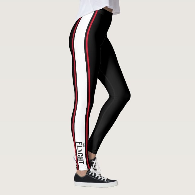 Take Flight Basketball Player Typography Leggings (Right)