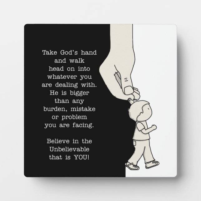 Take God’s Hand Plaque (Front)