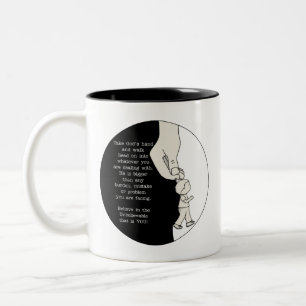 Take God’s Hand Two-Tone Coffee Mug