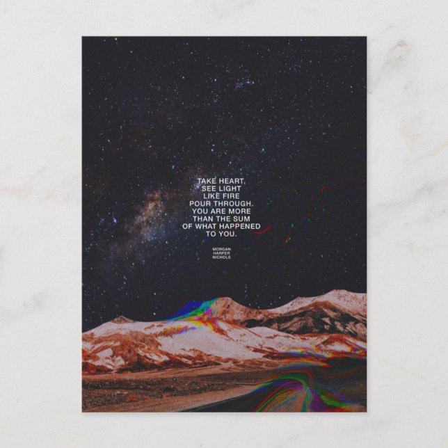 Take heart see light postcard (Front)