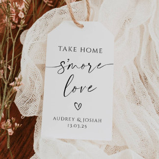 Take Home S'more Love Wedding Gift Tag