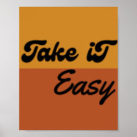 Take It Easy - 60s 70s Themed Retro Groovy