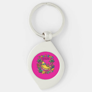Take It Easy – Chill Banana Vibes Keychain