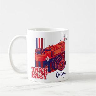 Take It Easy Retro Camera Coffee Mug