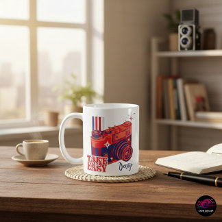 Take It Easy Retro Camera Coffee Mug