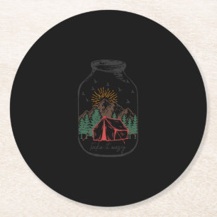 Take It Easy Round Paper Coaster
