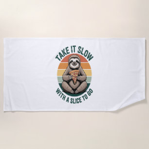 Take It Slow with a Slice to Go Beach Towel