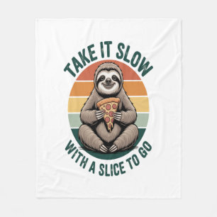Take It Slow with a Slice to Go Fleece Blanket