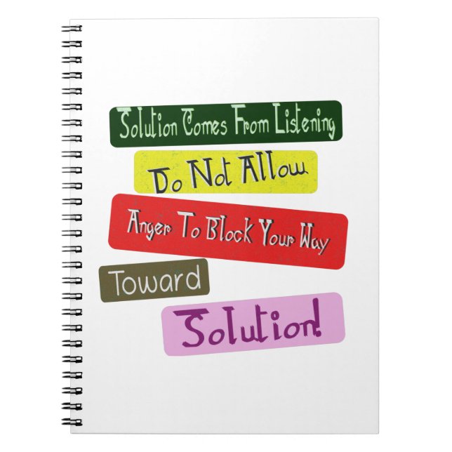 Take Loved-Once Relationship Toward Solution! Buy Notebook (Front)