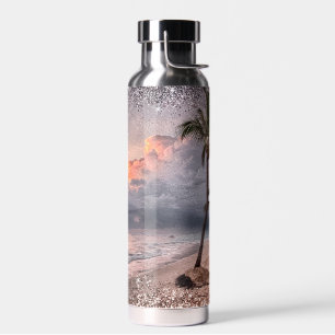 Take Me Away To My Dream Island Sparkle Water Bottle