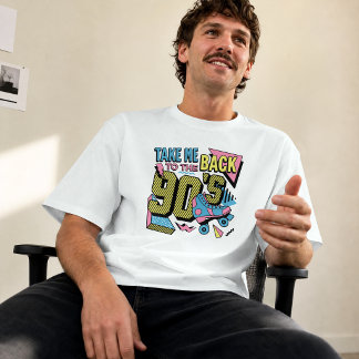 Take Me Back to the 90s Retro Roller Skate T-Shirt