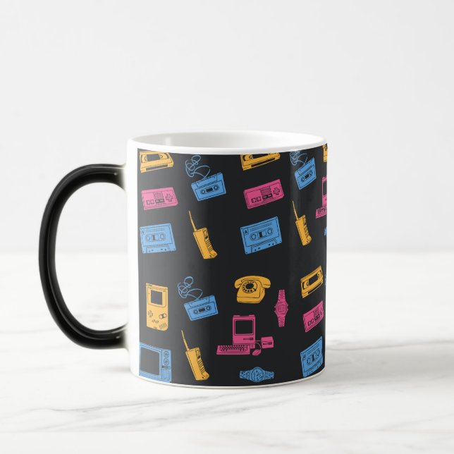 Take Me Back To The Nineties Pattern Magic Mug (Left)