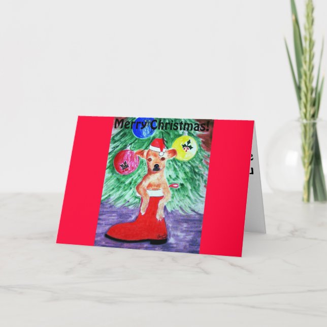 Take me Home For Christmas Holiday Card (Front)