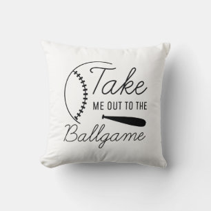 Take Me Out To The Ballgame Throw Pillow