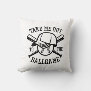 Take Me Out To The Ballgame Throw Pillow