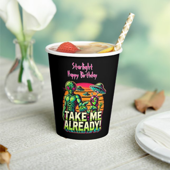 Take Me to Cosmic Adventures! Paper Cups (Insitu)