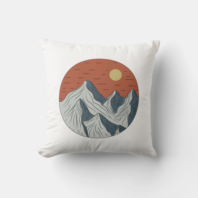 Take me to the mountains throw pillow (Front)