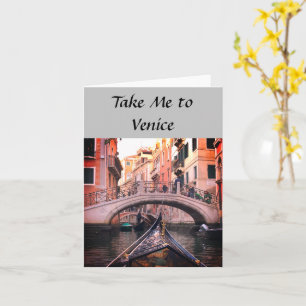 Take Me to Venice Greeting Card