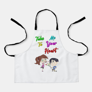 Take Me To Your Heart valentines Apron