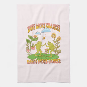 Take More Chances, Dance More Dances Kitchen Towel