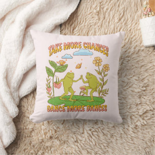 Take More Chances, Dance More Dances Throw Pillow